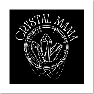 Crystal Mama, Gemstone Lover, Witchy Amethyst Posters and Art